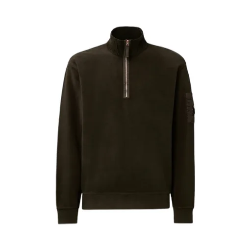 Zip-Fastening Lens-Detail Sweater
