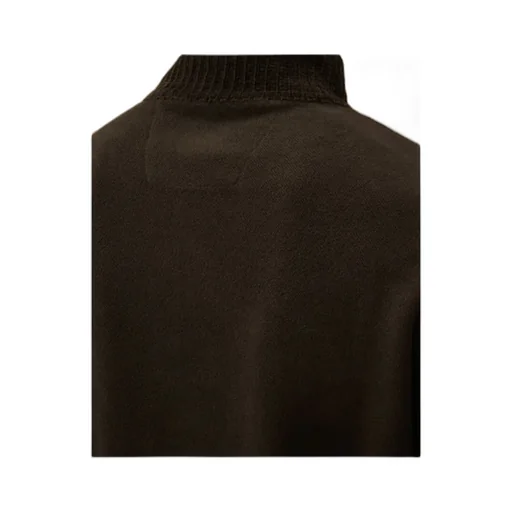 Zip-Fastening Lens-Detail Sweater