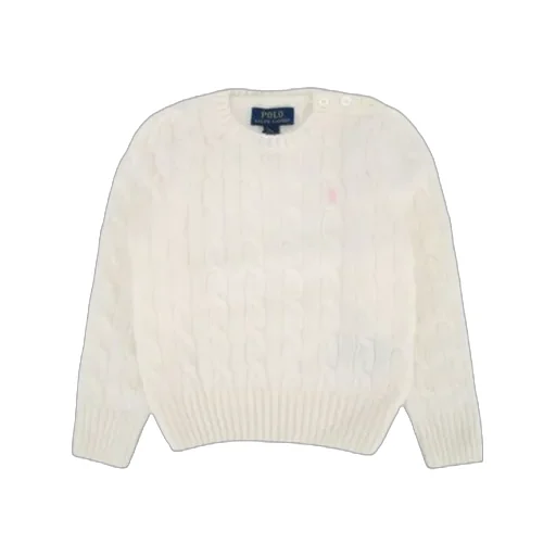 Polo Ralph Lauren Kids Logo Embroidered Knitted Crewneck Jumper
