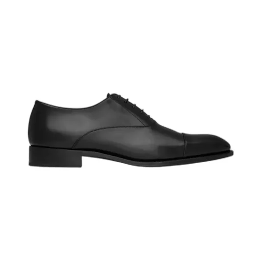 Saint Laurent Adrien Lace-Up Oxford Loafers