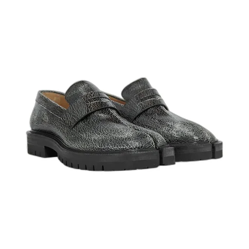 Maison Margiela Taby County Crackled Slip-On Loafers