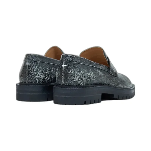 Maison Margiela Taby County Crackled Slip-On Loafers