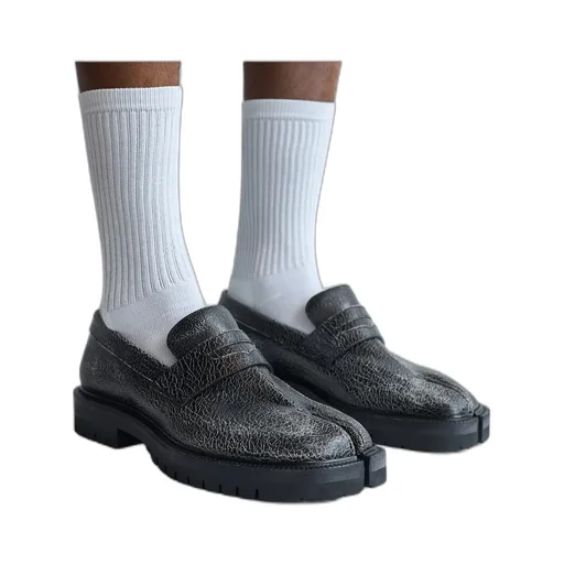Maison Margiela Taby County Crackled Slip-On Loafers