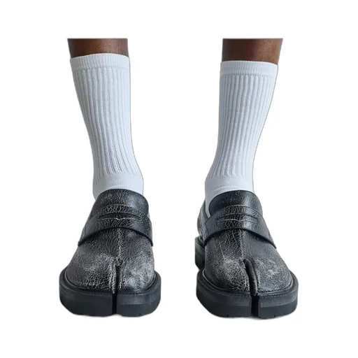 Maison Margiela Taby County Crackled Slip-On Loafers