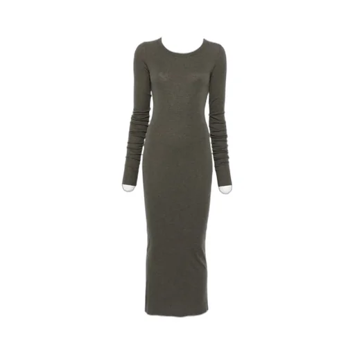 Long-Sleeve Midi Dress