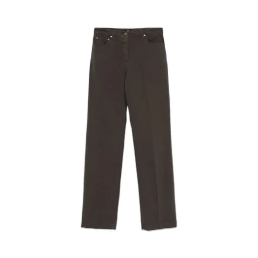 Button-Fly Straight Trousers