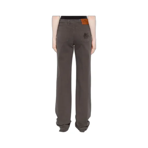 Button-Fly Straight Trousers
