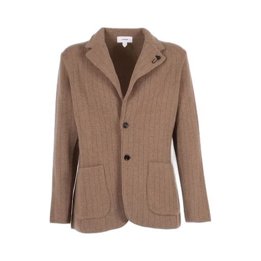 Lardini Ribbed Single Breasted Buttoned Blazer