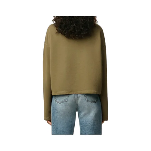 Ami Paris Ami De Coeur Logo Embroidered Crewneck Jumper