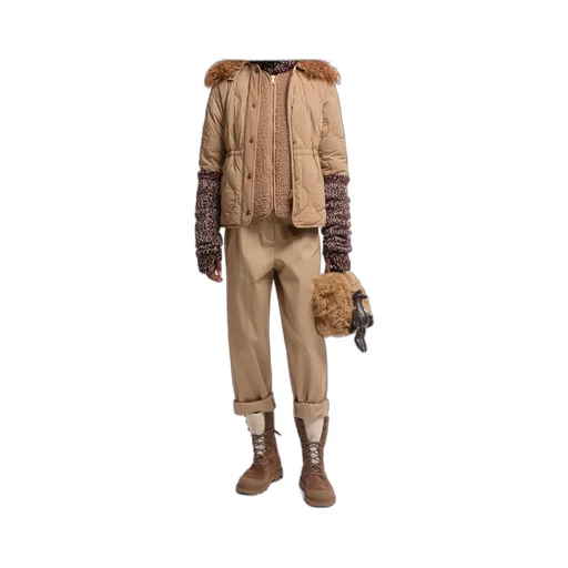 Moncler Straight Leg Gabardine Trousers