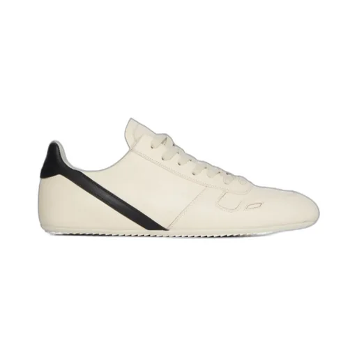 Minimal Sneak Leather Panel Sneakers