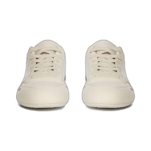 Minimal Sneak Leather Panel Sneakers