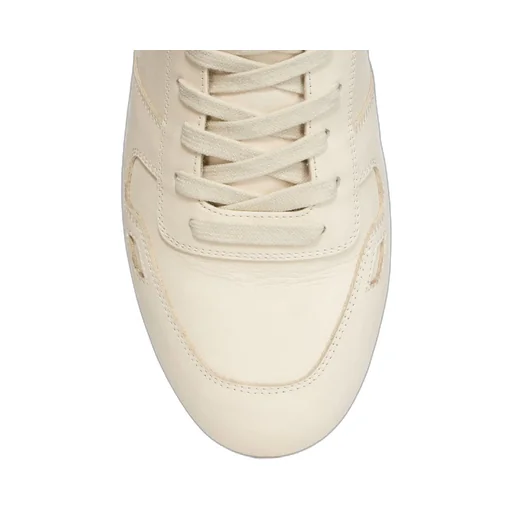 Minimal Sneak Leather Panel Sneakers