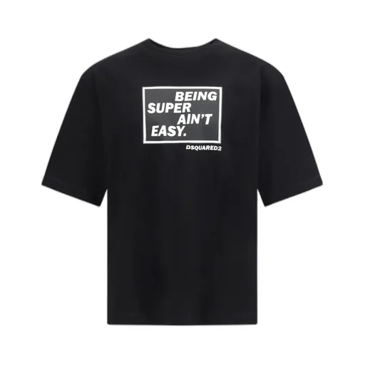 Dsquared2 Slogan Printed Crewneck T-Shirt