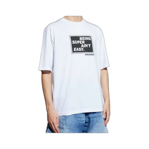 Dsquared2 Slogan Printed Crewneck T-Shirt