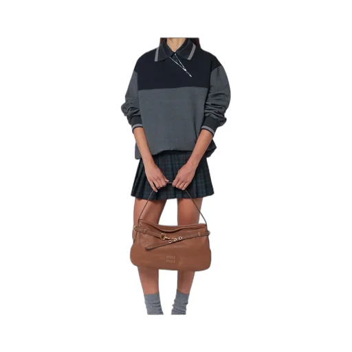 Miu Miu Two-Toned Polo Sweatshirt