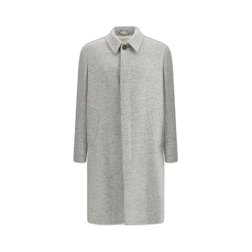 Lardini Long-Sleeved Straight-Hem Coat