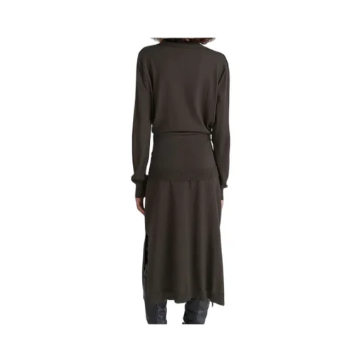 Lemaire Turtleneck Long Sleeved Midi Dress