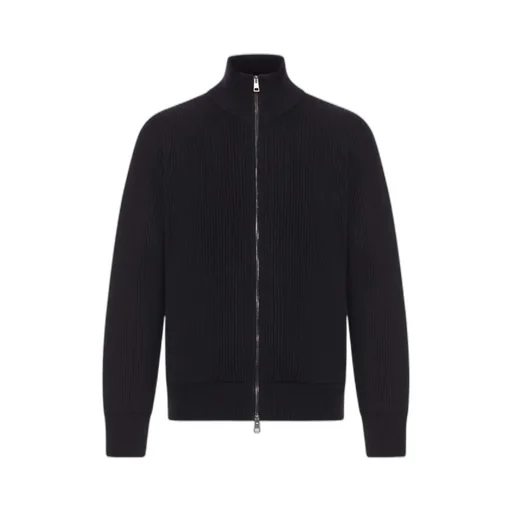 Roberto Collina Ribbed Zip Cardigan
