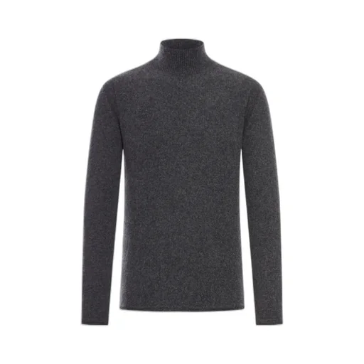 High-Neck Wool Sweater