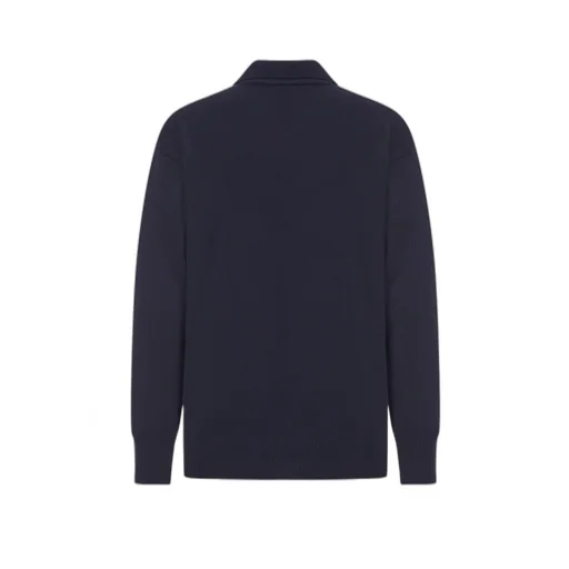 Polo-Neck Wool Sweater