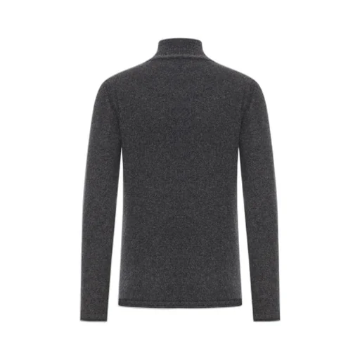 High-Neck Wool Sweater