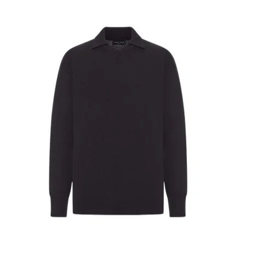 Polo-Neck Wool Sweater