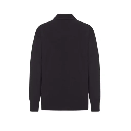Polo-Neck Wool Sweater