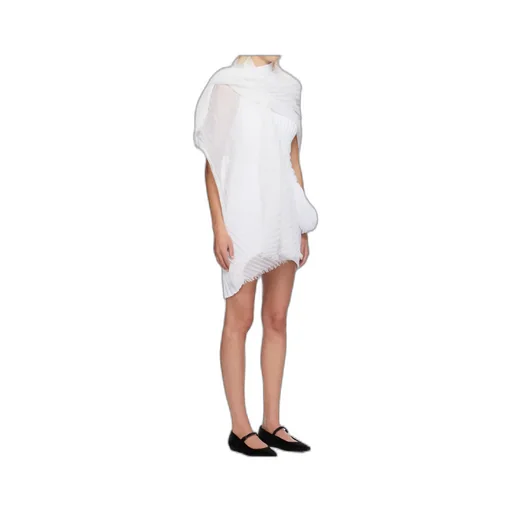 Pleated-Edge Scarf