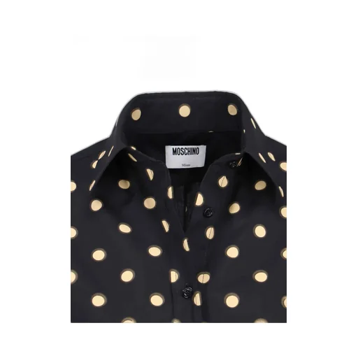 Moschino Dot Printed Buttoned Blouse