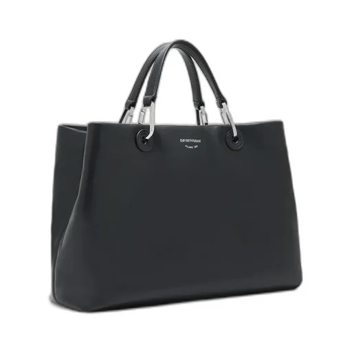Emporio Armani Logo Stamp Medium Tote Bag