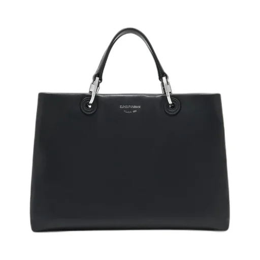 Emporio Armani Logo Stamp Medium Tote Bag