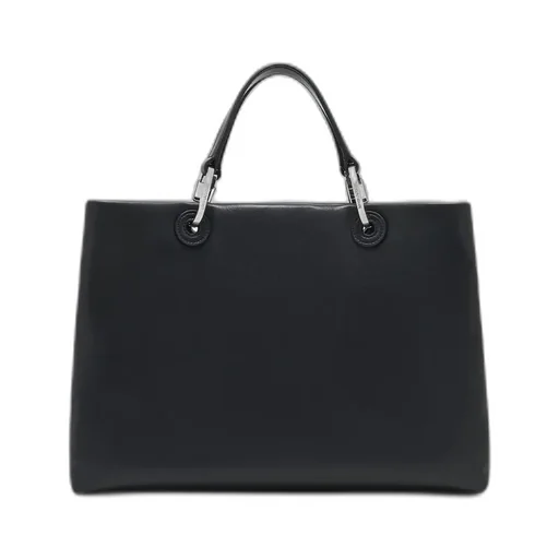 Emporio Armani Logo Stamp Medium Tote Bag
