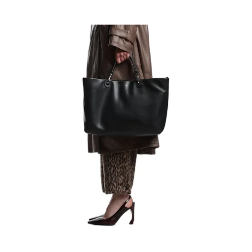Emporio Armani Logo Stamp Medium Tote Bag