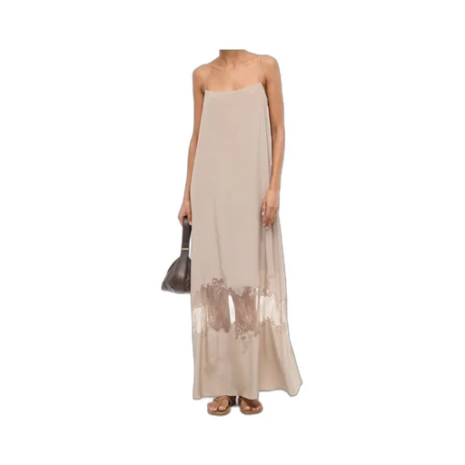 Lace-Trimmed Slip Dress