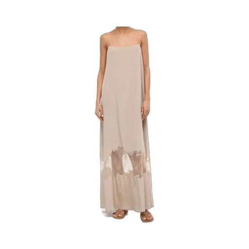 Lace-Trimmed Slip Dress