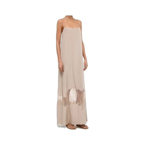 Lace-Trimmed Slip Dress