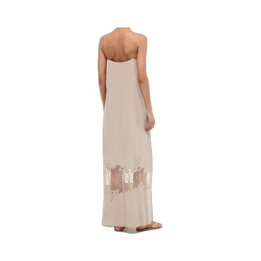 Lace-Trimmed Slip Dress