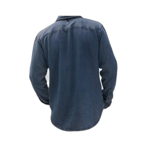 Long-Sleeved Denim Shirt