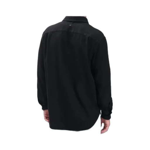 Long-Sleeved Denim Shirt