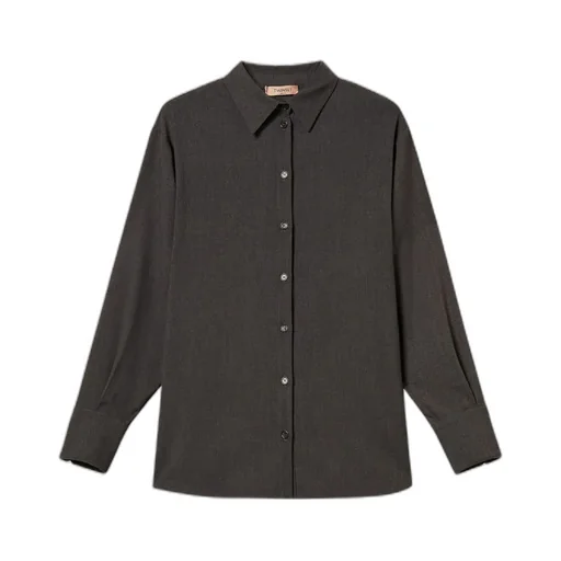 Twinset Side Slits Oversized Shirt