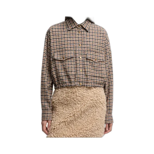 Moncler Logo Patch Checked Shirt