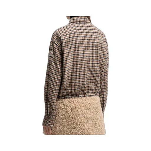 Moncler Logo Patch Checked Shirt