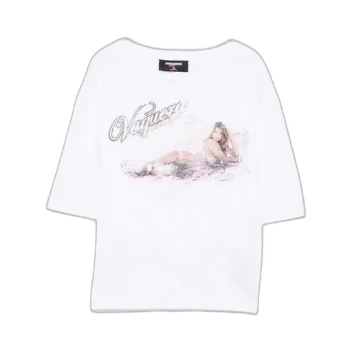 Dsquared2 X Vaquera Graphic Printed Crewneck T-Shirt