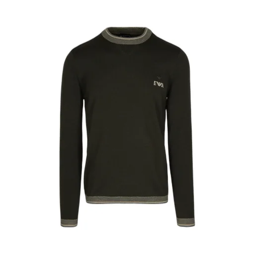 Emporio Armani Logo-Embroidered Crewneck Jumper