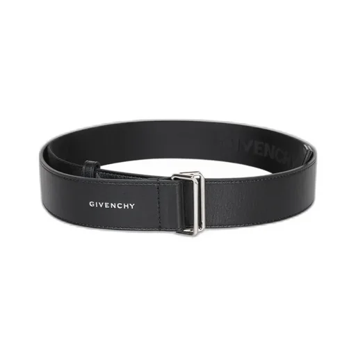 Givenchy Logo Printed Double Buckle Belt