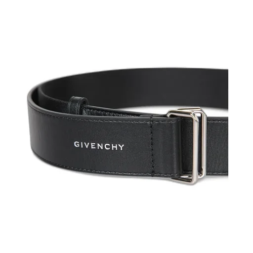 Givenchy Logo Printed Double Buckle Belt