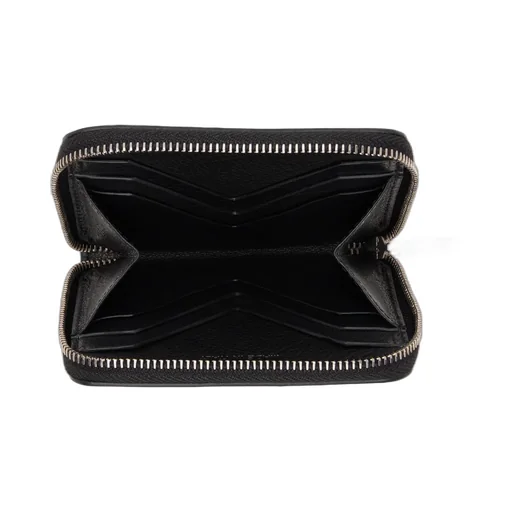 Rick Owens Logo Embossed Zip Around Wallet