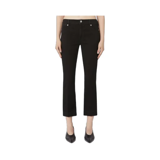 Buttoned Straight-Leg Jeans