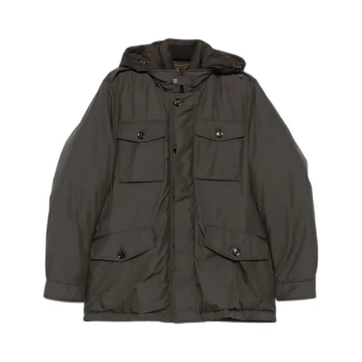 Hooded Flap-Pocket Jacket